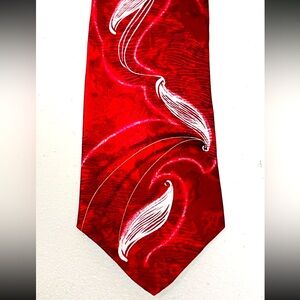 Elegant Red Men's Tie Vintage John Blair